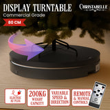 Christmas Decorations: Christabelle 80cm 200kg Commercial Electric Display Turntable Power Outlet Black