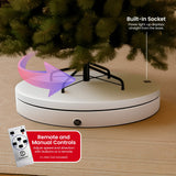 Christmas Decorations: Christabelle 80cm 200kg Commercial Electric Display Turntable Motorised White