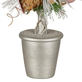 Christmas Decorations: Christabelle 36cm Christmas Tabletop Topiary Tree Jewelled Baubles, Berries, Flowers and Pine Cones Festive Decoration