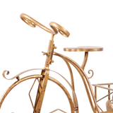 Christmas Trees: Christabelle Antique Gold Bicycle Christmas Tree Display Decoration Ornament