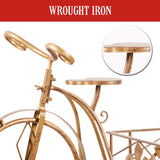 Christmas Trees: Christabelle Antique Gold Bicycle Christmas Tree Display Decoration Ornament