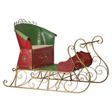 Christmas Trees: Christabelle Jumbo Life Size 210cm Rustic Christmas Sleigh Display Steel Art Christmas Decoration