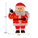 Christmas Trees: Christabelle 81cm Christmas Santa Display with Lights