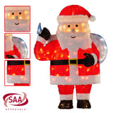 Christmas Trees: Christabelle 81cm Christmas Santa Display with Lights