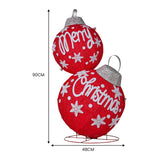Outdoor Decorations & Lights: Christabelle Oversized Christmas Bauble Display Warm White Led Lights Glitter
