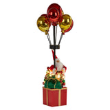 Christmas Decorations: Christabelle 60cm LED Christmas Santa Claus with Balloons & Lights Ornament Decoration