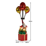 Christmas Decorations: Christabelle 60cm LED Christmas Santa Claus with Balloons & Lights Ornament Decoration