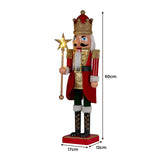 Christmas Decorations: Christabelle 60cm Musical LED Animated Christmas Nutcracker Ornament Decoration