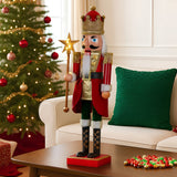 Christmas Decorations: Christabelle 60cm Musical LED Animated Christmas Nutcracker Ornament Decoration