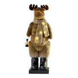 Christmas Decorations: Christabelle 1.1m Musical LED Animated Christmas Moose Decoration Light-Up Lantern Ornament
