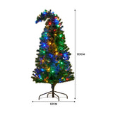 Christmas Trees: Christabelle Bad Santa 1.2m Curved Multicolour Pre-Lit Christmas Tree with 550 Tips