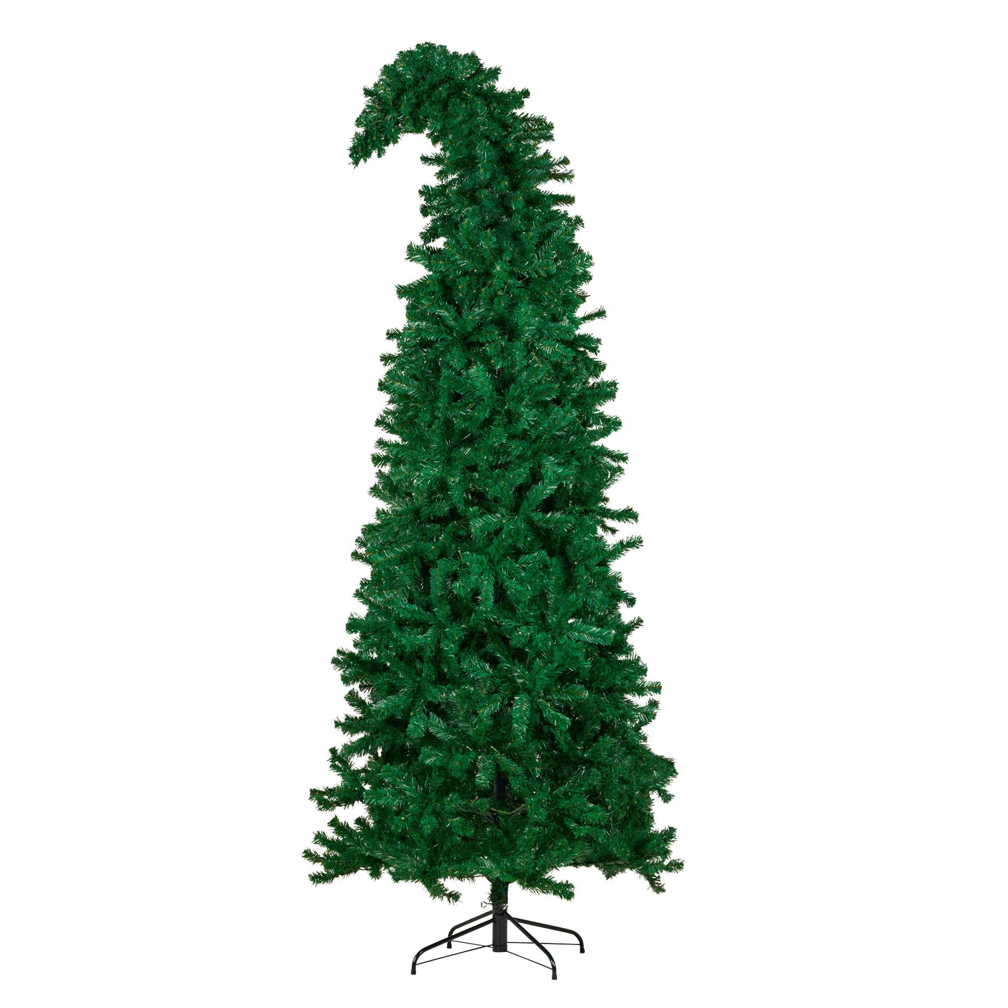 Christmas Trees: Christabelle Bad Santa 2.3m Curved Multicolour Pre-Lit Christmas Tree with 1240 Tips