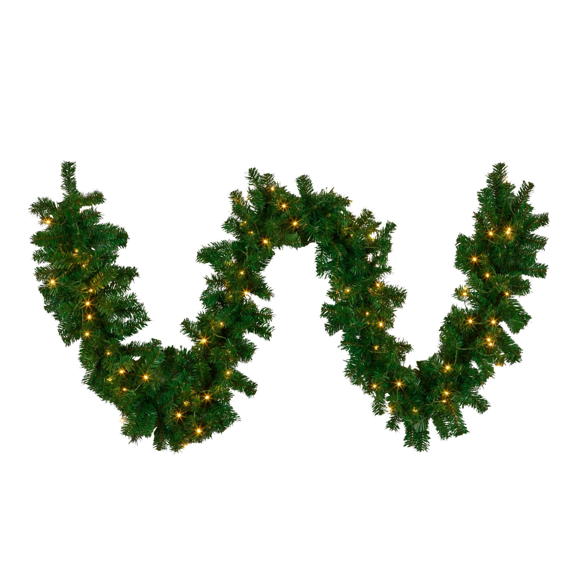 Christmas Trees: Christabelle 2.7m Christmas Garland with LED Lights Chadwick Tree Decoration Ornament