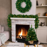 Christmas Trees: Christabelle 2.7m Christmas Garland with LED Lights Chadwick Tree Decoration Ornament