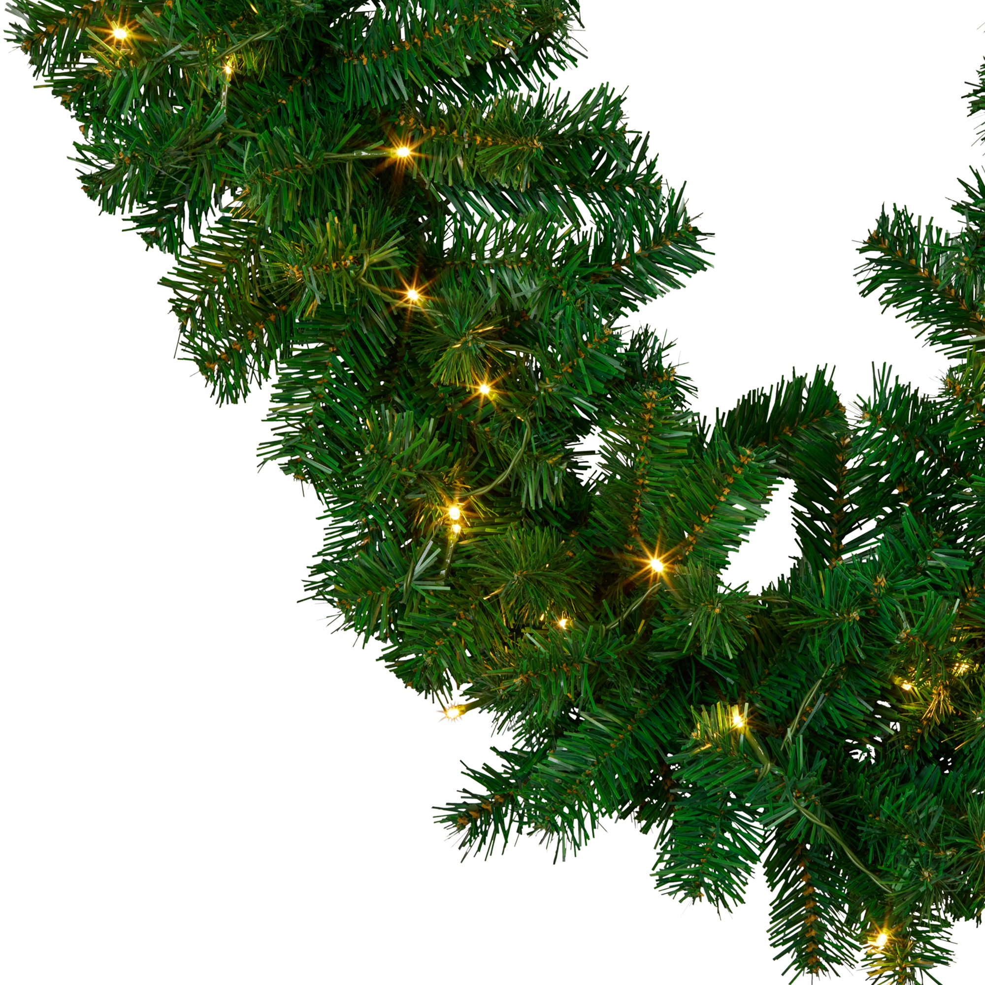 Christmas Trees: Christabelle 2.7m Christmas Garland with LED Lights Chadwick Tree Decoration Ornament