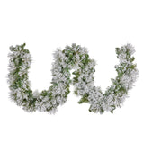Christmas Trees: Christabelle 274cm Majestic Snow Prelit Christmas Garland
