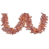 Christmas Trees: Christabelle 274cm Pretty In Pink Christmas Garland With Led Lights