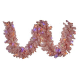 Christmas Trees: Christabelle 274cm Pretty In Pink Christmas Garland With Led Lights