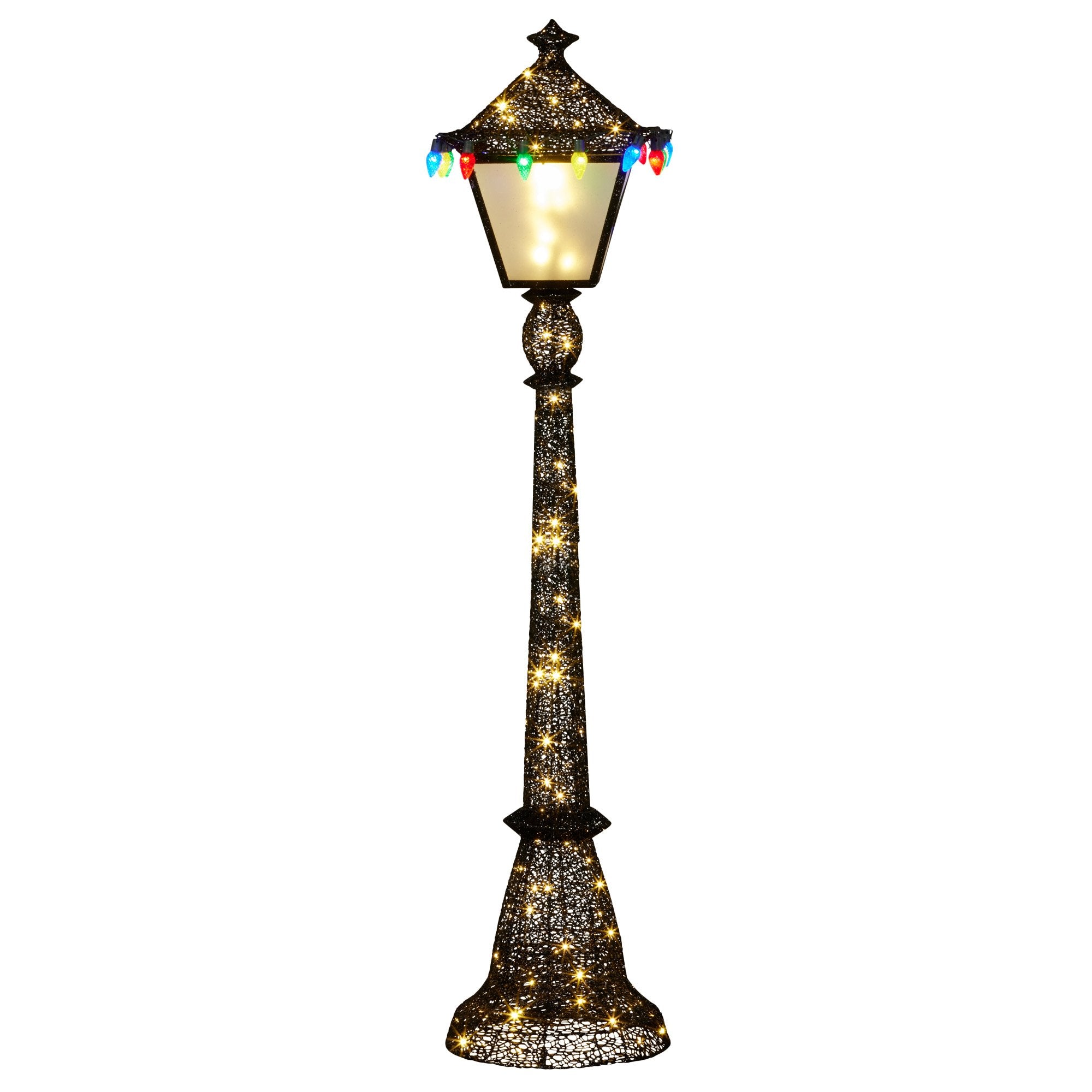 Christmas Trees: Christabelle Christmas Lamp Post Display 183cm With Lights