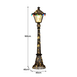 Christmas Trees: Christabelle Christmas Lamp Post Display 183cm With Lights