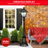 Christmas Trees: Christabelle Christmas Lamp Post Display 183cm With Lights