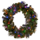 Christmas Wreaths & Garlands: Christabelle 76cm Split Christmas Wreath with LED Lights for Double Front Doors Decoration