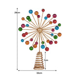 Christmas Decorations: Christabelle Christmas Tree Topper Glittery Baubles Gold Decoration Ornaments