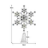 Christmas Decorations: Christabelle Snowflake Christmas Tree Topper Beaded Decoration Ornament Xmas