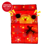 Christmas Decorations: Christabelle Animated Santa Gift Box Led Christmas Tree Decoration Xmas Ornament