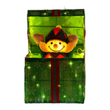 Christmas Decorations: Christabelle Animated Elf Gift Box Led Lights Christmas Tree Decoration Ornament
