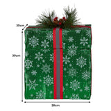 Christmas Decorations: Christabelle Animated Elf Gift Box Led Lights Christmas Tree Decoration Ornament