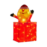 Christmas Decorations: Christabelle 76cm Animated Santa In Chimney Christmas Tree Led Lights Ornament