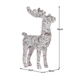 Christmas Decorations: Christabelle 112cm Animated Reindeer Christmas LED Lights Indoor Outdoor Yard Statue Decoration