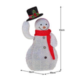 Christmas Decorations: Christabelle 51cm Animated Snowman Christmas Display Decoration Led Lights Xmas
