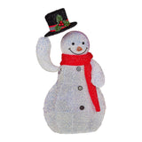 Christmas Decorations: Christabelle 51cm Animated Snowman Christmas Display Decoration Led Lights Xmas