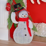 Christmas Decorations: Christabelle 51cm Animated Snowman Christmas Display Decoration Led Lights Xmas