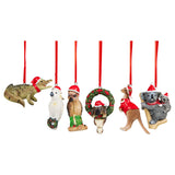 Christmas Trees: Christabelle Christmas Aussie Animals Pack of 6 Baubles Tree Decoration Ornaments Gift Pack