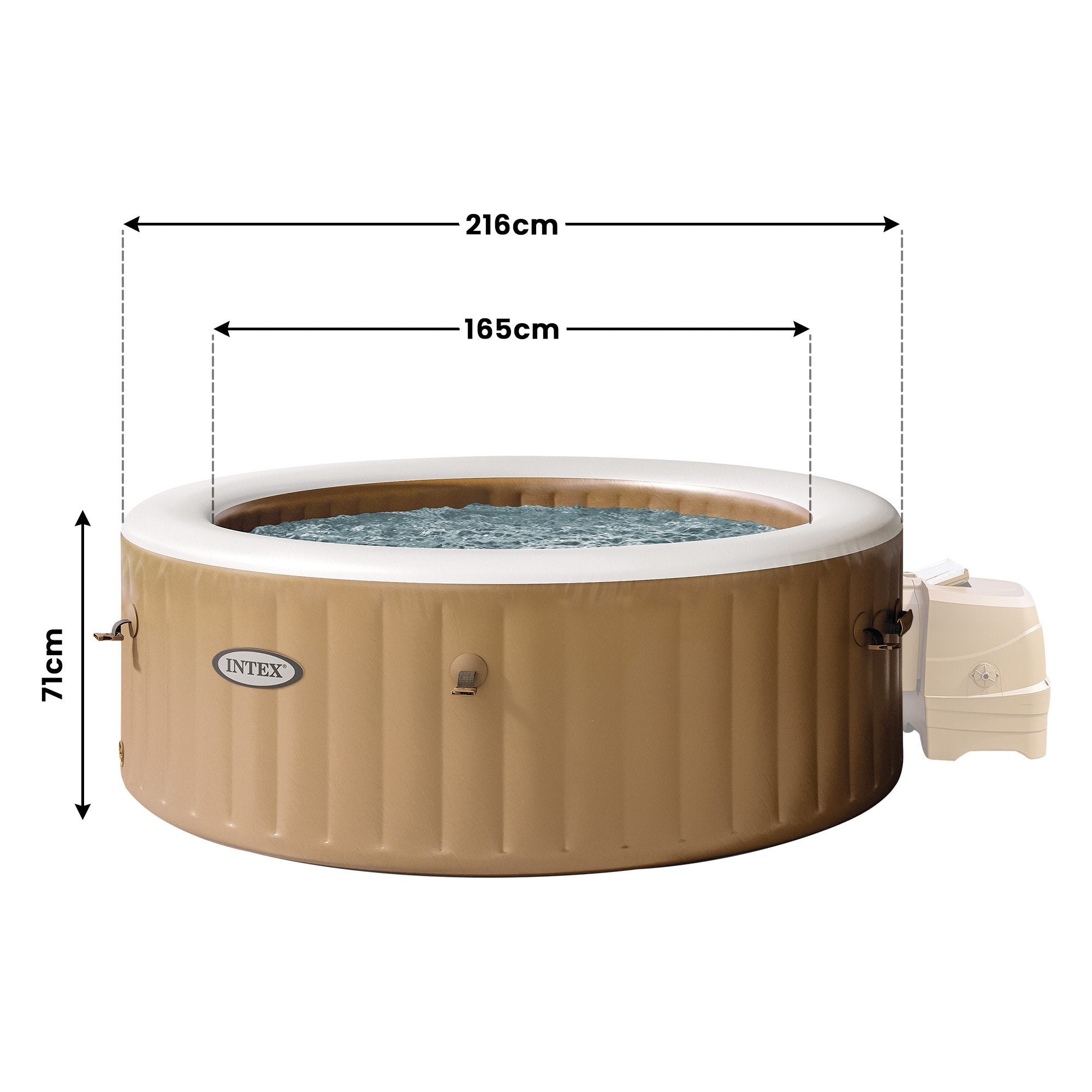 Pool Toys & Inflatables: Intex PureSpa Bubble Massage Inflatable Hot Tub - 6-Person