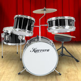 Drums: Karrera Children's 4pc Drum Kit - Black