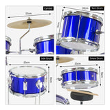 Drums: Karrera Children's 4pc Drum Kit - Blue