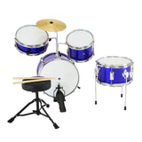 Drums: Karrera Children's 4pc Drum Kit - Blue