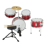 Drums: Karrera Children's 4pc Drum Kit - Red