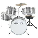 Drums: Karrera Childrens 4pc Drum Kit - Silver