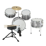Drums: Karrera Childrens 4pc Drum Kit - Silver