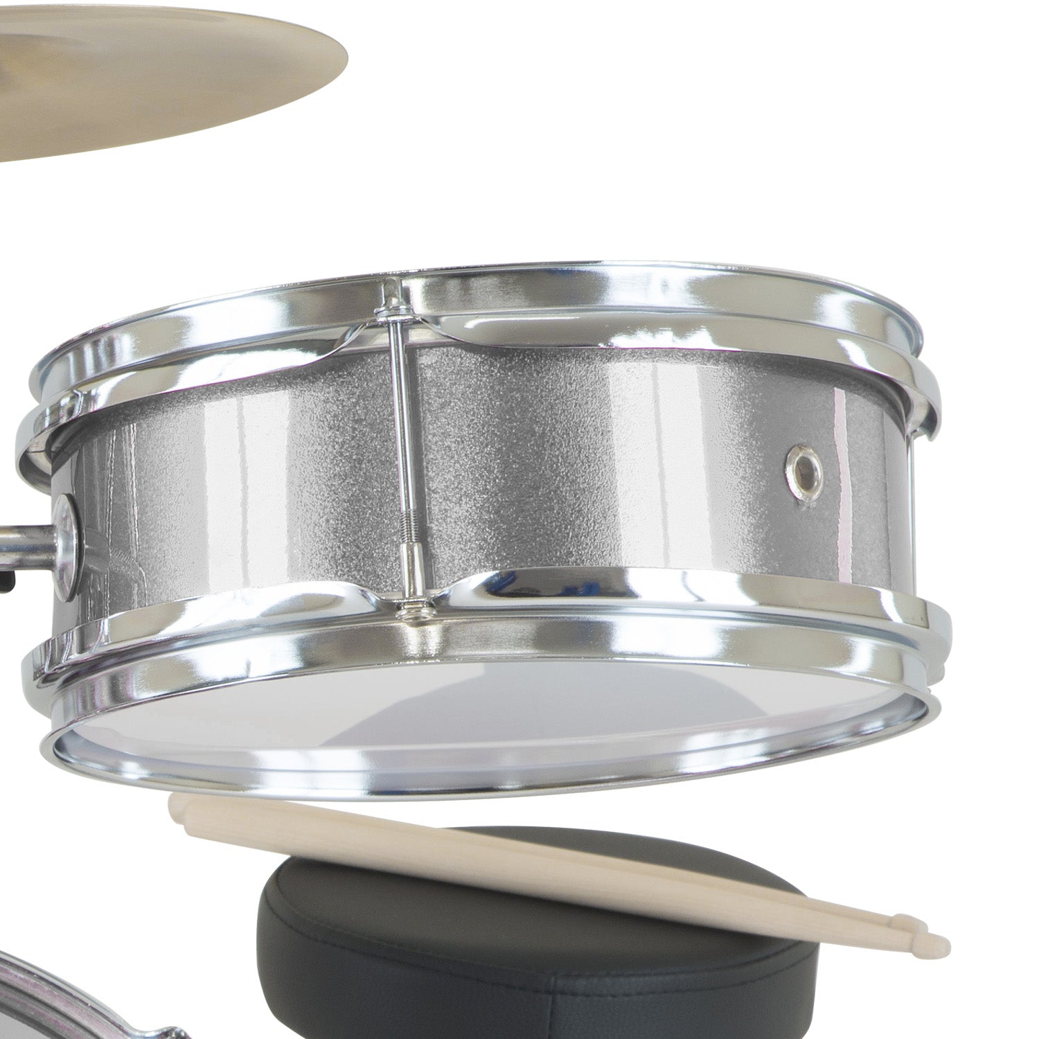 Drums: Karrera Childrens 4pc Drum Kit - Silver