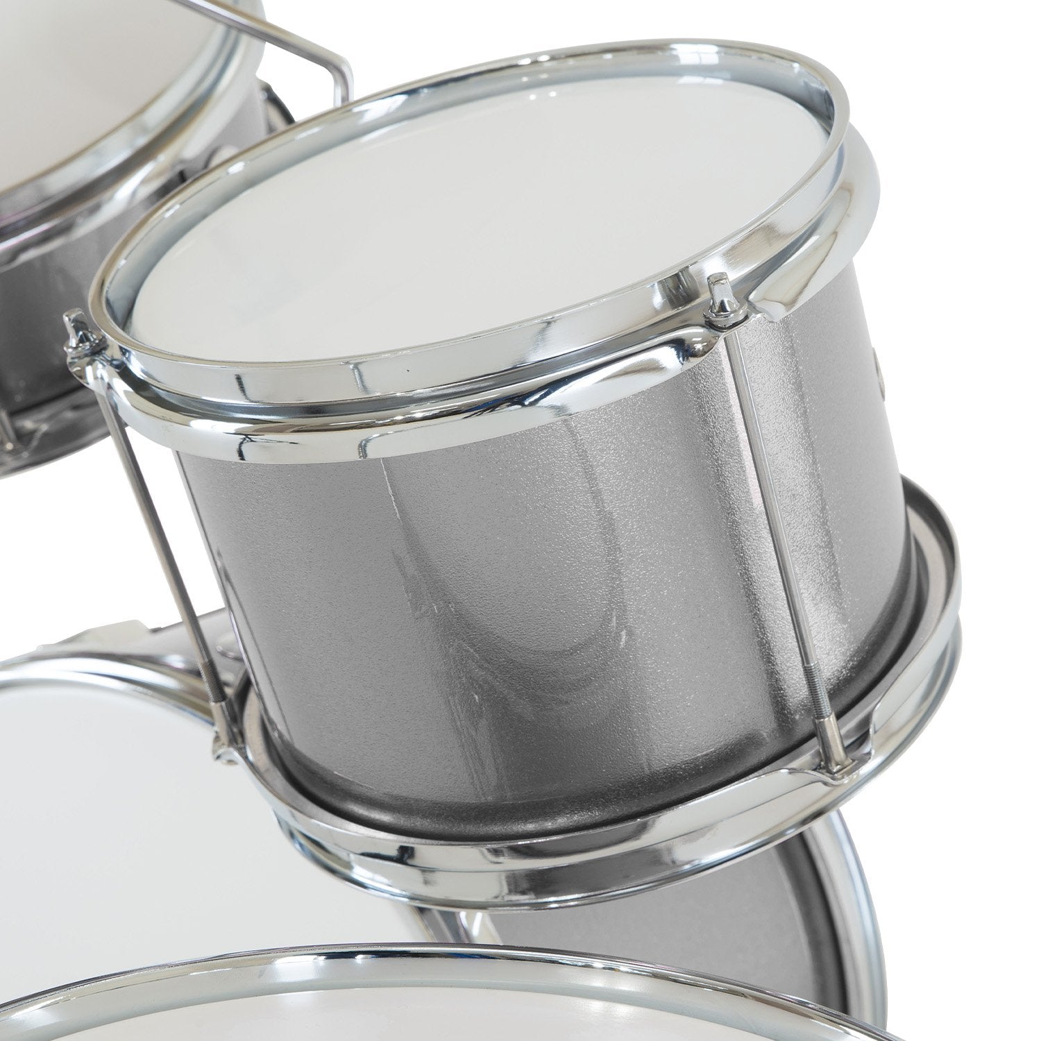 Drums: Karrera Childrens 4pc Drum Kit - Silver
