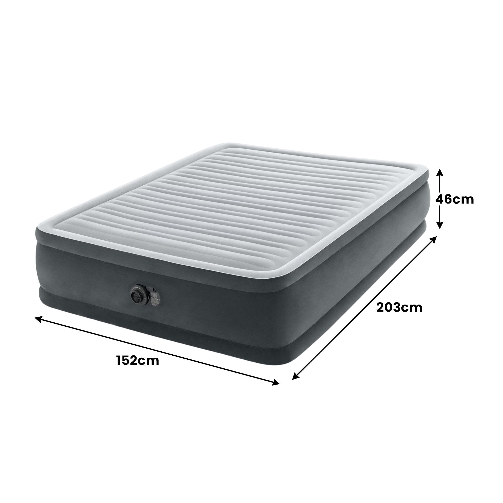 Inflatable Mattresses: Intex Dura-Beam Deluxe Queen Comfort-Plush Elevated Air Mattress