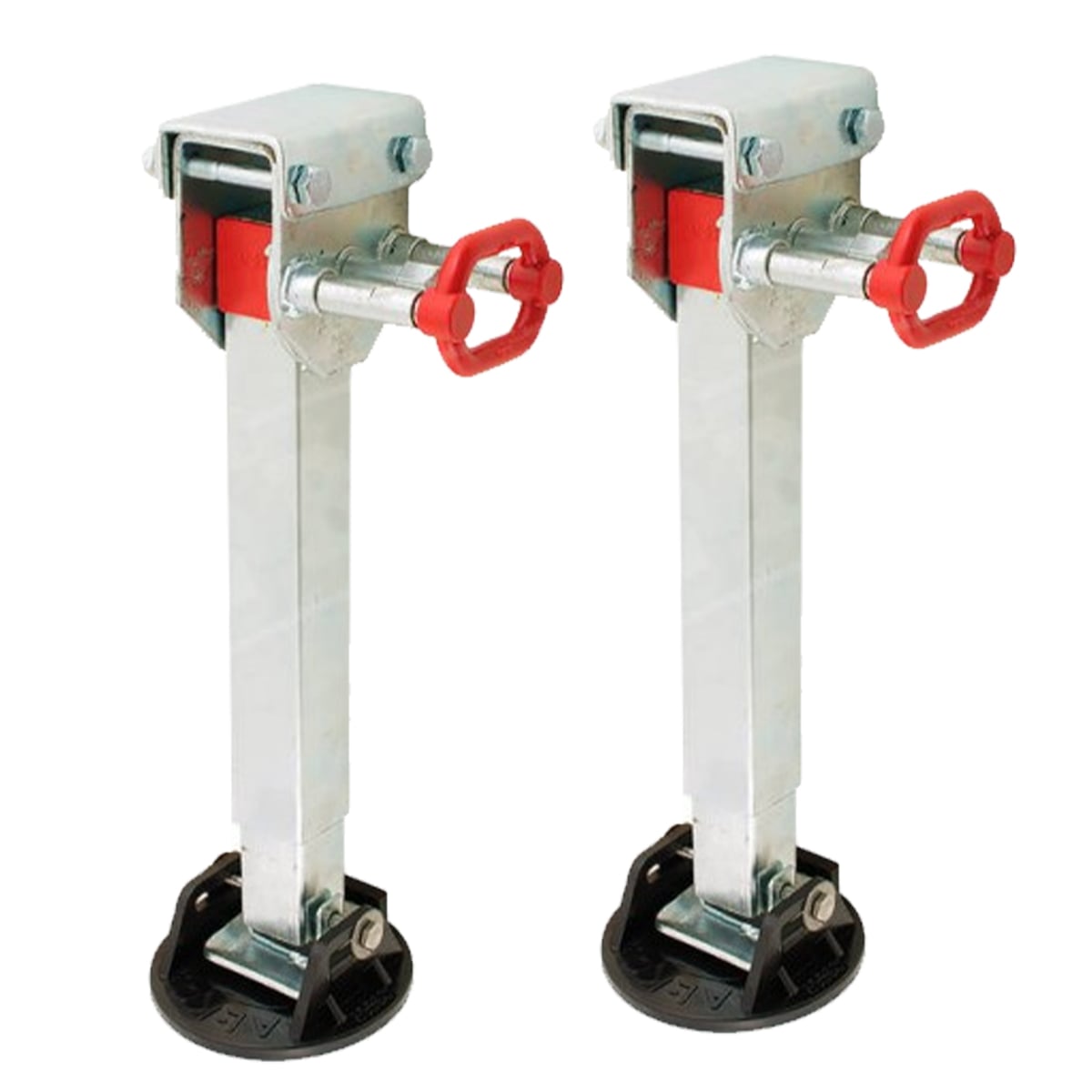 Alko 2x 590mm Drop Down Stabiliser Leg Corner Fitted with Big Foot