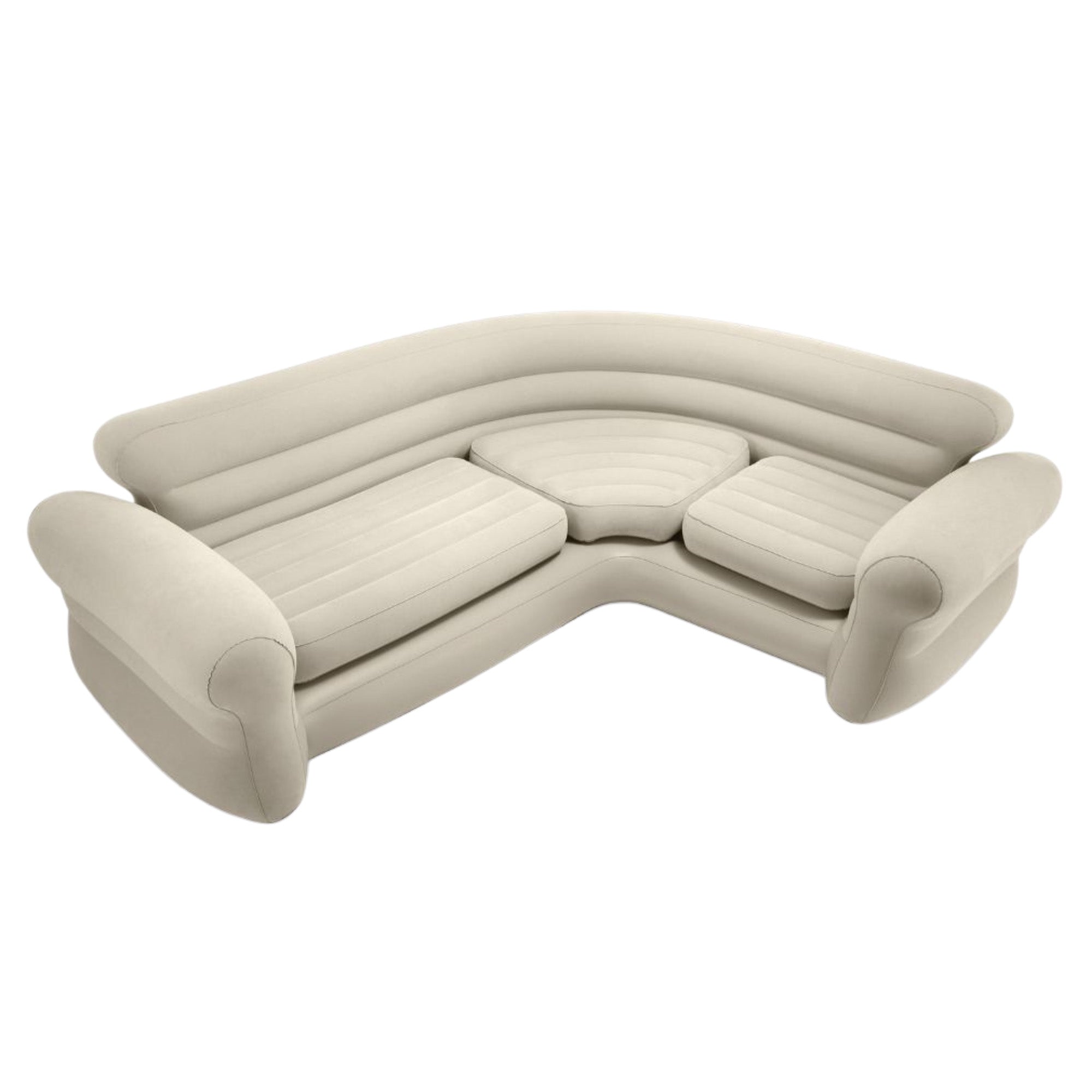 Pillows: Intex Corner Sofa Inflatable Couch - L-shaped Corner Sofa