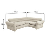 Pillows: Intex Corner Sofa Inflatable Couch - L-shaped Corner Sofa